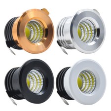10x Mini 3W COB Incasso LED Armadio Faretto Lampada Soffitto Downlight 110V 220V