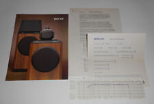 Brochure e istruzioni altoparlanti vintage anni 80 B&W 801 storia musica Inghilterra