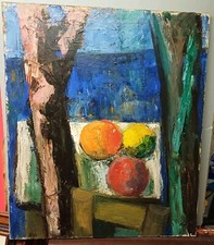 DINO TEGA OLIO SU TELA 70X60 CM NATURA MORTA DE PISIS DE CHIRICO RARO GALLERIA