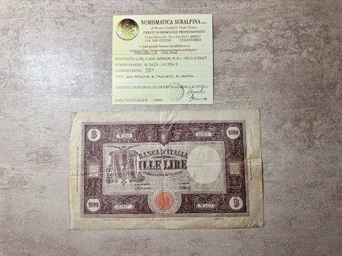 Banconota repubblica lire 1000 - repubblica,