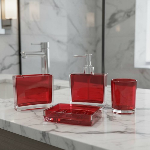 Pezzi set accessori bagno - 4,