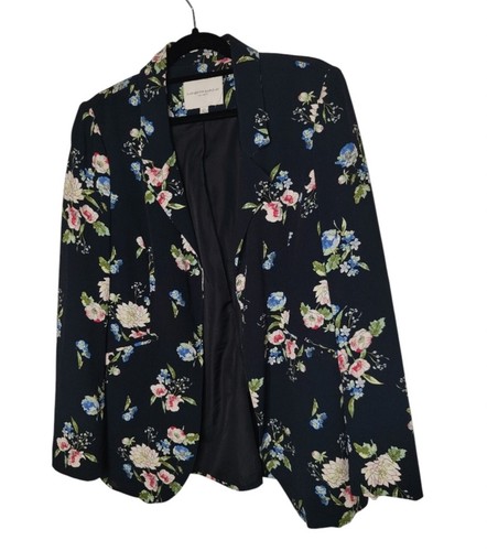 Blazer nero floreale katherine - floreale,