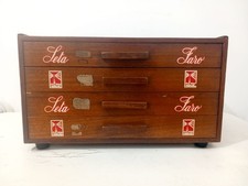 Cassettiera/Espositore da Banco Mercereia " Seta Faro " Anni 60/70