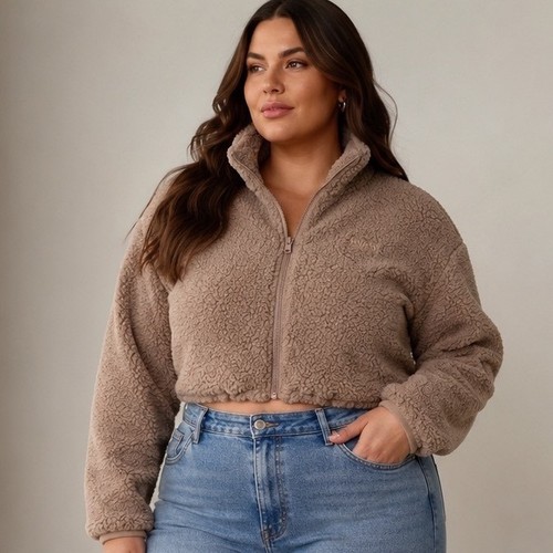 Skims teddy giacca crop - crop, con