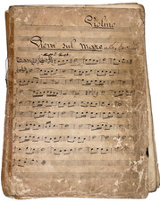 Spartiti manoscritti violino
