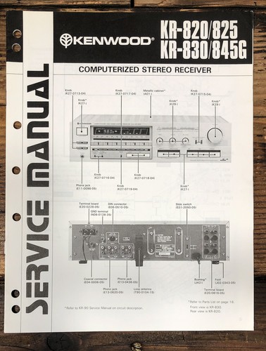 Kenwood 820 830 - kenwood, kr-825