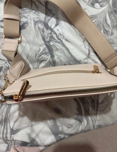 Borsa mano rosa crema nuova - borsa,