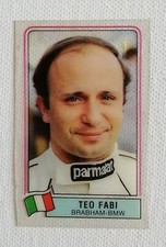 PANINI GRAND PRIX FORMULA 1 SUPERSTARS 1984 FIGURINA TEO FABI BRABHAM BMW