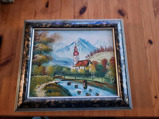 Quadro paesaggio con cornice