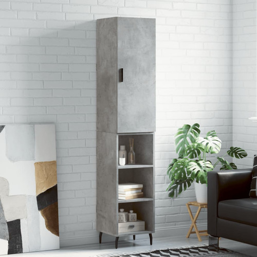 Credenza grigio cemento - grigio,