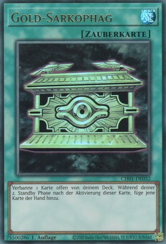 Yugioh sarcofago oro - yugioh,