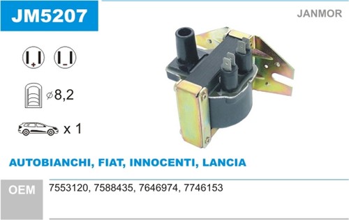 Bobina accensione janmor - bobina,