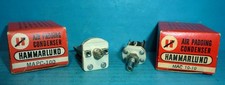 2 condensatori tipo decespugliatore Hammarlund MAPC-100 & MAC-10-10 NOS/NUOVI CON SCATOLA