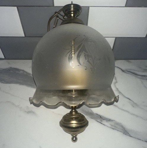 Vintage large brass ceiling - vintage,