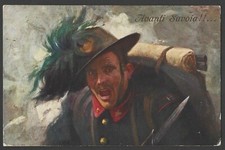 Cartolina WWI Avanti Savoia!!.. 1915, Campestrini Marzio
