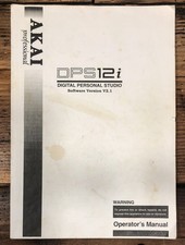 Akai Model DPS12i DPS 12i Personal Studio Proprietari/Manuale utente *Originale*