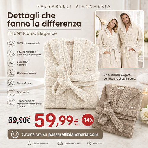 Thun accappatoio unisex - thun®,