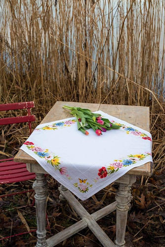 Tovaglia punto croce - punto, con