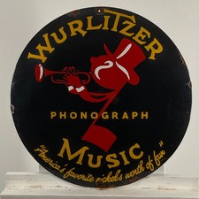 Insegna smaltata wurlitzer - smaltata,