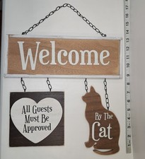 Wood Welcome Sign, All Guests