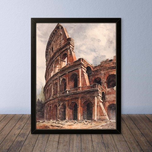 Cornice disegno acquarello - acquarello, su