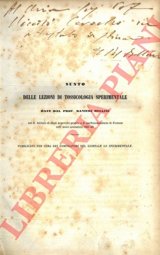 Bellini ranieri sunto delle - sunto,