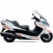 10 ADESIVI GRAFICA CARENA ROSSO PER SUZUKI 400 AN BURGMAN 2006-2013