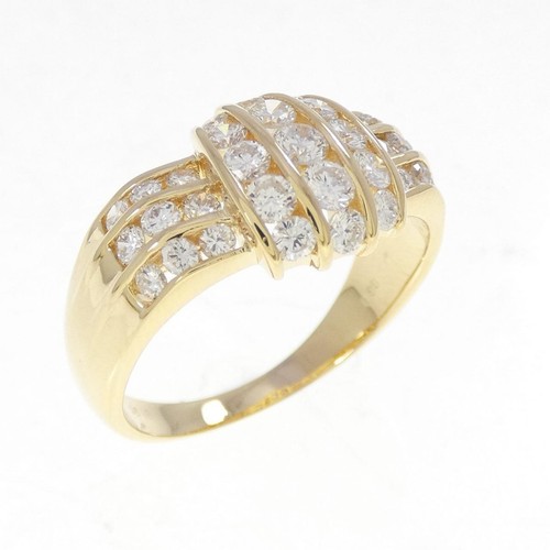 Autentico anello con diamanti