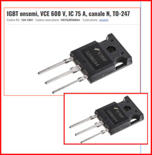 G30N60 A4 TRANSISTOR TO-247AC IGBT N-CHANNEL 600V 30A 250W confezione da 2Pz