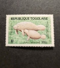 Timbro Togo Fauna Il Lamantino