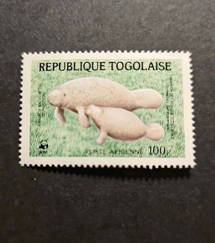 Timbro togo fauna lamantino - timbro,