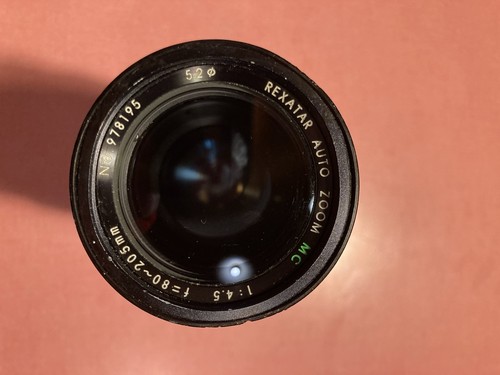 Rextar zoom 205mm 4 5 - rextar, 80-205mm