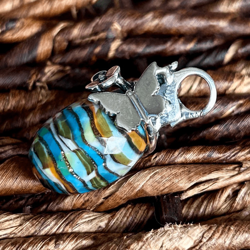 Ciondolo trollbeads blu - ciondolo,