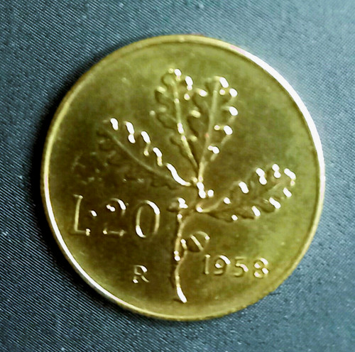 Lire 1958 ramo - di, quercia