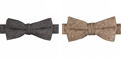 Cravatta con fiocco - , tweed