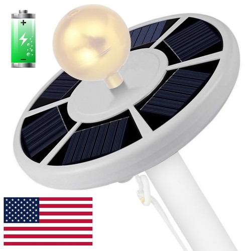 Solar powered flag pole light - solar,