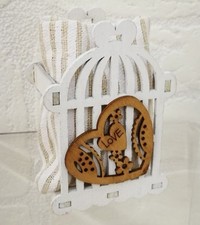 Gabbietta legno con cuore