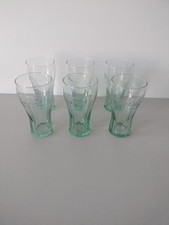 COCA COLA N°6 Bicchieri Da Bar VERDI NUOVI VINTAGE DA COLLEZIONE