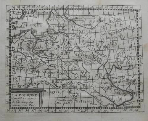 Mappa miniatura originale 1778