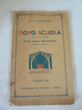 Vito d'Alessandro DOPO SCUOLA Terza elementare -ANNI 30 (CA02)