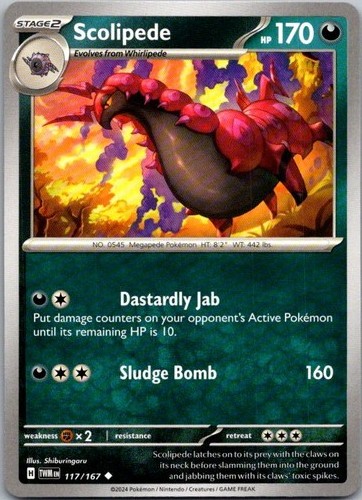 Scolipede 117 167 uncommon - 117/167,