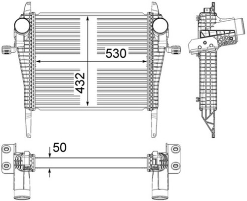 Intercooler premium line mahle - line,