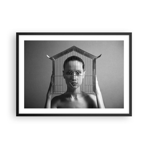 Poster 70x50cm bianco - in, e