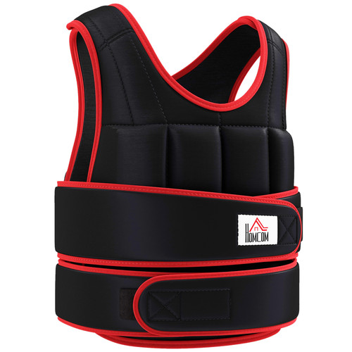 Gilet ponderato nero rosso - gilet, nero/rosso