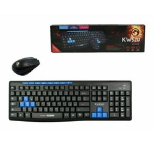 Tastiera e Mouse Wireless Gaming  Marvo KW520  Kit Ergonomico Retroilluminato PC