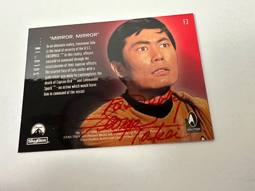 Carta george takei star trek - george,