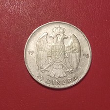 Jugoslavia Moneta 20 Dinara