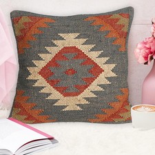 Copricuscino Kilim iuta lana