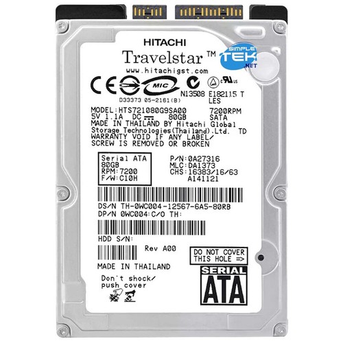 Hitachi 80gb hdd - hitachi,
