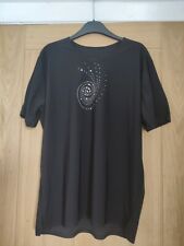 Top nero Matalic Star taglia XL